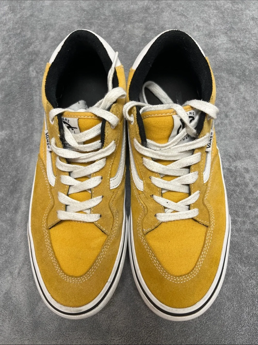 Vans Rowan Pro Yellow & White Low Top Sneakers